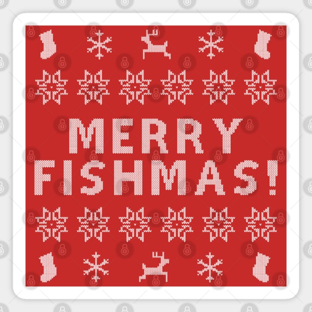 Merry Fishmas! Magnet by Rock Bottom